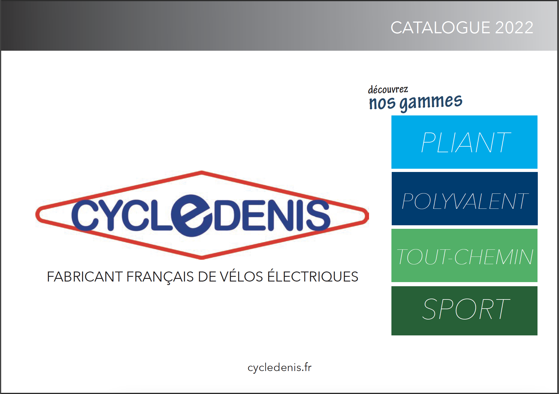 téléchargez le catalogue CycleDenis